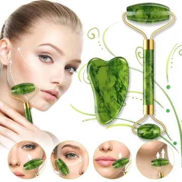 Natural Jade Stone Roller Gua Sha Massage Tool